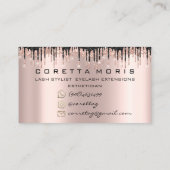 Carte De Visite Rendez-vous 100 coups de fouet Rappel Rose Lecteur (Dos)