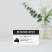 Carte De Visite Rendez-vous au bureau des médecins sur le dos (Debout devant)