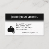 Carte De Visite Rendez-vous au bureau des médecins sur le dos (Devant)