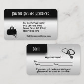 Carte De Visite Rendez-vous au bureau des médecins sur le dos (Devant / Derrière)
