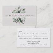 Carte De Visite Rendez-vous au logo du Salon de Foliage moderne (Devant / Derrière)