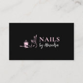Carte De Visite Rendez-vous au logo du salon de ongles (Devant)