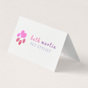 Carte De Visite Rendez-vous au salon de coiffure pour animaux de c