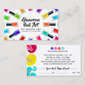 Carte De Visite Rendez-vous au Salon technique d'art de Rainbow Na (Devant / Derrière)