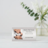 Carte De Visite Rendez-vous au studio photo personnalisé Silver (Debout devant)