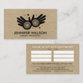 Carte De Visite Rendez-vous avec la spirale énergétique des mains  (Devant / Derrière)