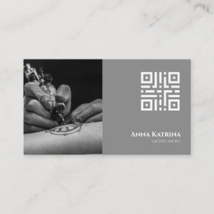 Carte De Visite Rendez-vous avec un Artiste de Tatouage Gothique S