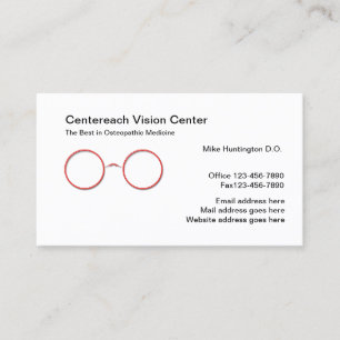 Carte De Visite Rendez-vous avec un docteur en médecine ostéopathi