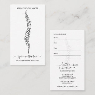 Carte De Visite Rendez-vous avec un médecin orthopédique pour les