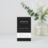Carte De Visite Rendez-vous avec un optométriste noir (Debout devant)