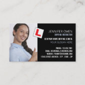 Carte De Visite Rendez-vous avec une photo de l'école de conduite/ (Devant)