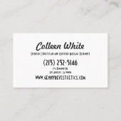 Carte De Visite Rendez-vous/carte de visite combiné (Dos)