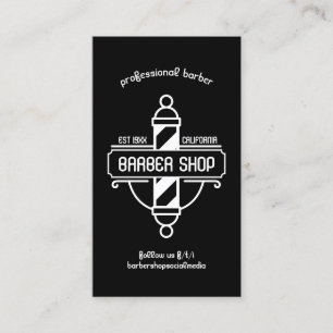Carte De Visite Rendez-vous chez le barbier d'antan