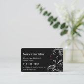 Carte De Visite Rendez-vous chez le coiffeur moderne (Debout devant)
