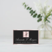 Carte De Visite Rendez-vous d'artiste de maquillage professionnel (Debout devant)