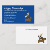 Carte De Visite Rendez-vous de dressage de chiens (Devant / Derrière)