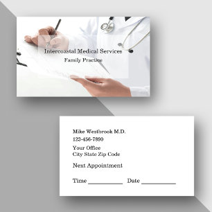 Carte De Visite Rendez-vous de pratique médicale familiale