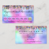 Carte De Visite Rendez-vous de rappel holographique (Devant / Derrière)