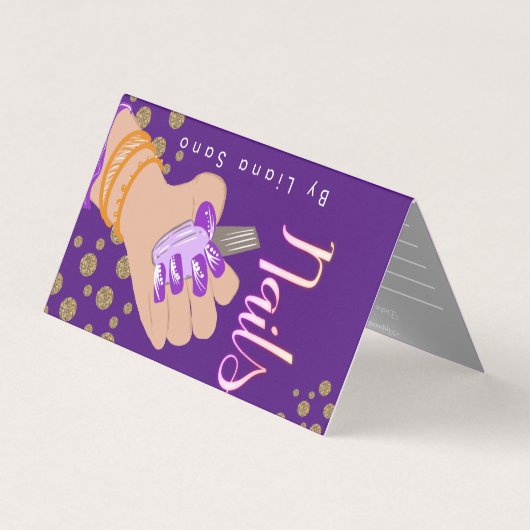 Carte De Visite Rendez-vous de script de Glow pour l'artiste en on (Devant)