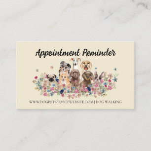 Carte De Visite Rendez-vous de toilettage pour chien