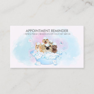 Carte De Visite Rendez-vous de toilettage pour chiens et chats Pin