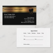 Carte De Visite Rendez-vous dentaire chic (Devant / Derrière)