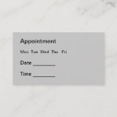 Carte De Visite Rendez-vous dentaire professionnel (Dos)