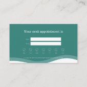 Carte De Visite Rendez-vous dentaire professionnel moderne (Dos)