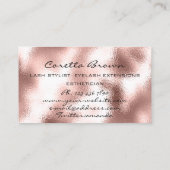 Carte De Visite Rendez-vous des cheveux de maquillage Rappel Black (Dos)