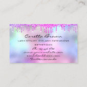 Carte De Visite Rendez-vous des cheveux de maquillage Rappel des g (Dos)