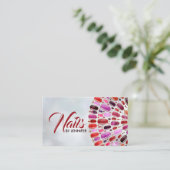 Carte De Visite Rendez-vous Mandala en marbre Nails (Debout devant)