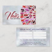 Carte De Visite Rendez-vous Mandala en marbre Nails (Devant / Derrière)