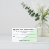 Carte De Visite Rendez-vous Médicale modifiable (Debout devant)