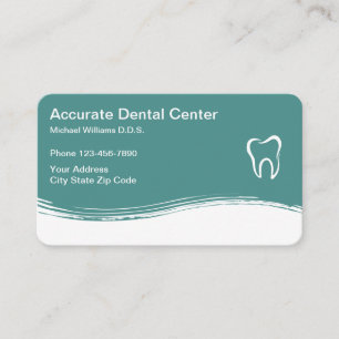Carte De Visite Rendez-vous moderne chez le dentiste