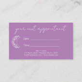 Carte De Visite Rendez-vous photo Esoteric Holistic Modern Moon (Dos)