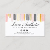 Carte De Visite Rendez-vous pour des ongles à l'aquarelle Rose Pou (Devant)