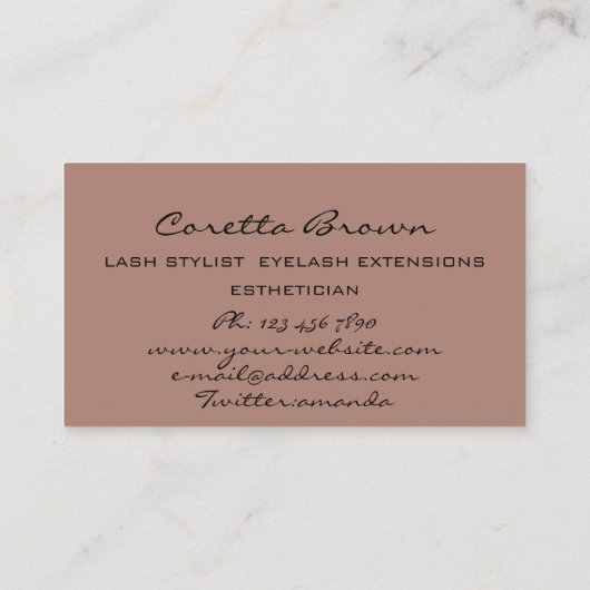 Carte De Visite Rendez-vous pour le maquillage Parties scintillant (Dos)