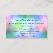 Carte De Visite Rendez-vous pour le maquillage Parties scintillant (Dos)