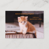 Carte De Visite Rendez-vous pour le soin des animaux de compagnie (Devant)