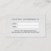 Carte De Visite Rendez-vous professionnel de dentiste (Dos)