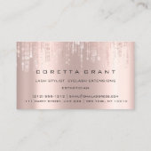 Carte De Visite Rendez-vous professionnel Rappel Beauté Coiffure S (Dos)