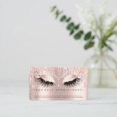 Carte De Visite Rendez-vous professionnel Rappel Beauté Eyelashes (Debout devant)