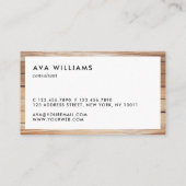 Carte De Visite Rendez-vous propre de disposition de frontière en (Dos)