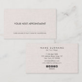 Carte De Visite Rendez-vous propre professionnel de toile de (Devant / Derrière)