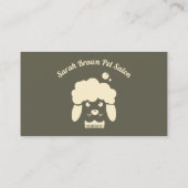 Carte De Visite Rendez-vous Spa de bain pour animaux de compagnie  (Dos)