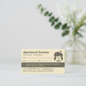 Carte De Visite Rendez-vous Spa de bain pour animaux de compagnie  (Debout devant)