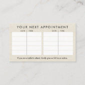 Carte De Visite Rendez-vous Yin Yang Shiatsu (Dos)