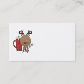 Carte De Visite Renne de Rudy avec du cacao (Dos)