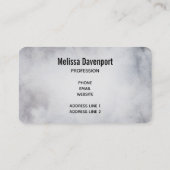 Carte De Visite Rennes dans l'Aquarelle gris sauvage Noël (Dos)