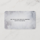 Carte De Visite Rennes dans l'Aquarelle gris sauvage Noël (Dos)